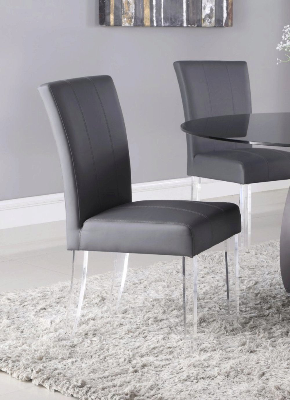 Contemporary Curved Flare-back Parson Side Chair