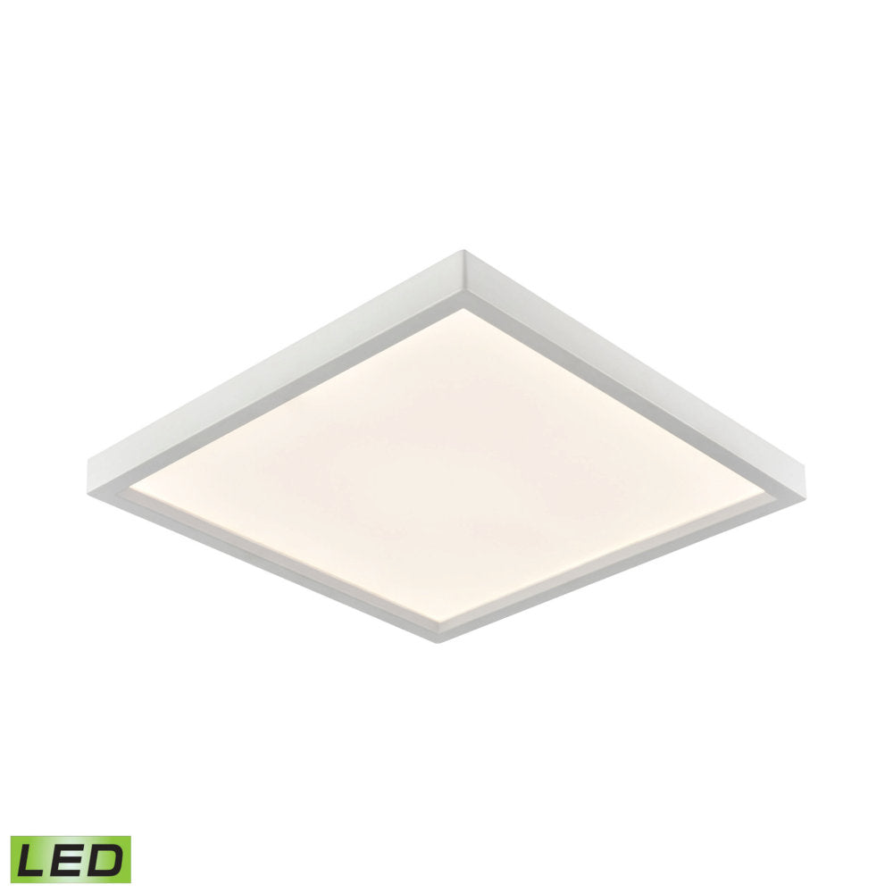 Ceiling Essentials Titan 13-inch Square Flush Mount In White - Integra
